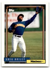 1992 Topps Greg Briley Seattle Mariners #502