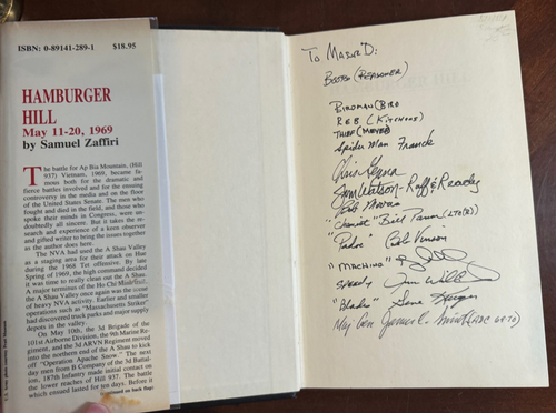 Multi-Signed - Hamburger Hill, May 11-20, 1969 - HC, Zaffiri, Samuel - Picture 2 of 4