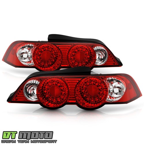 2002 2003 2004 Acura RSX DC5 Lumileds LED Red Clear Tail Lights Lamps Left+Right - Picture 3 of 10