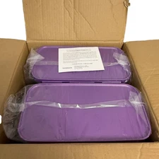 2 Locknlock 10.1 QT Food Storage  Container with Handle, Pour Spout Purple NEW