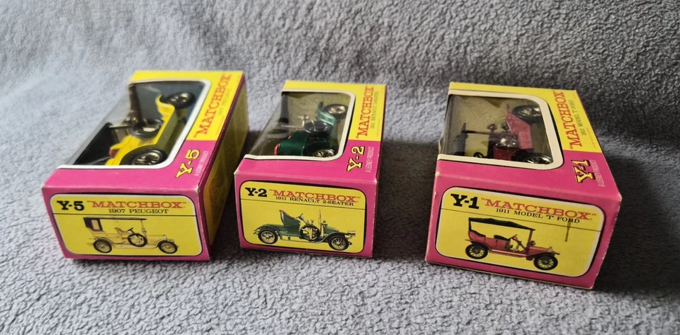 Matchbox - Models of Yesteryear  - 3 Modelle  Y-1, 2, 5 neuwertig OVP Konvolut   - Bild 2 von 4