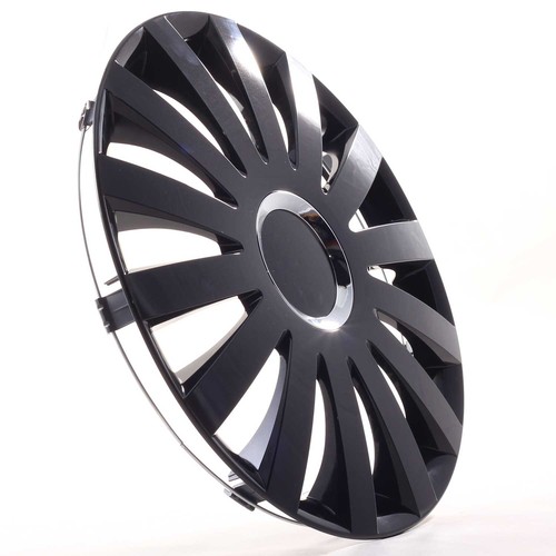 4x Radzierblenden 16 Zoll Radkappen Radblenden "Sail Black" schwarz passend für - Bild 1 von 5