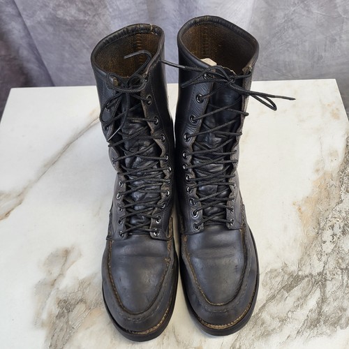 Stivali vintage Russell Mocassino Co Mocassino Uomo 8 E Nero Invecchiato - Foto 4 di 24