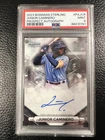 Junior Caminero Rookie Auto PSA 9 - 2023 Bowman Sterling - Tampa Bay Rays