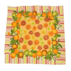 Foulard Gucci 100% soie fruit orange rose occasion LIFE 0