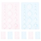 8 Pcs Half Round Shape Molds For Polymer Clay Jewelry And Quilling Crafts