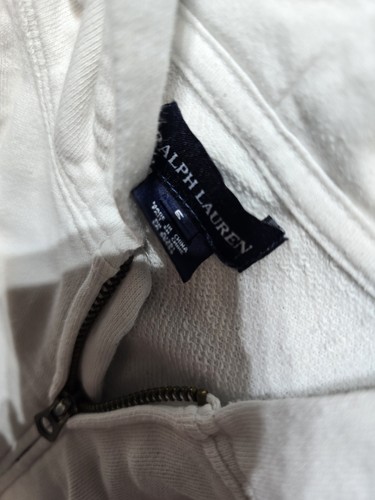 Ralph Lauren Girls Hoodie Zip Up White 5 - Picture 3 of 4