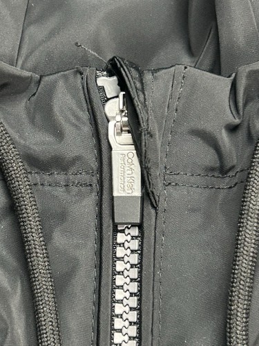 Neu Calvin Klein Full Zip Hooded Windbreaker Jacke Damen Gr. XXL Schwarz Selten - Bild 10 von 13