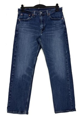 Levi's 505 Jeans Regular Straight Herren W34 L30 Blau Denim Hose Modern Strauss