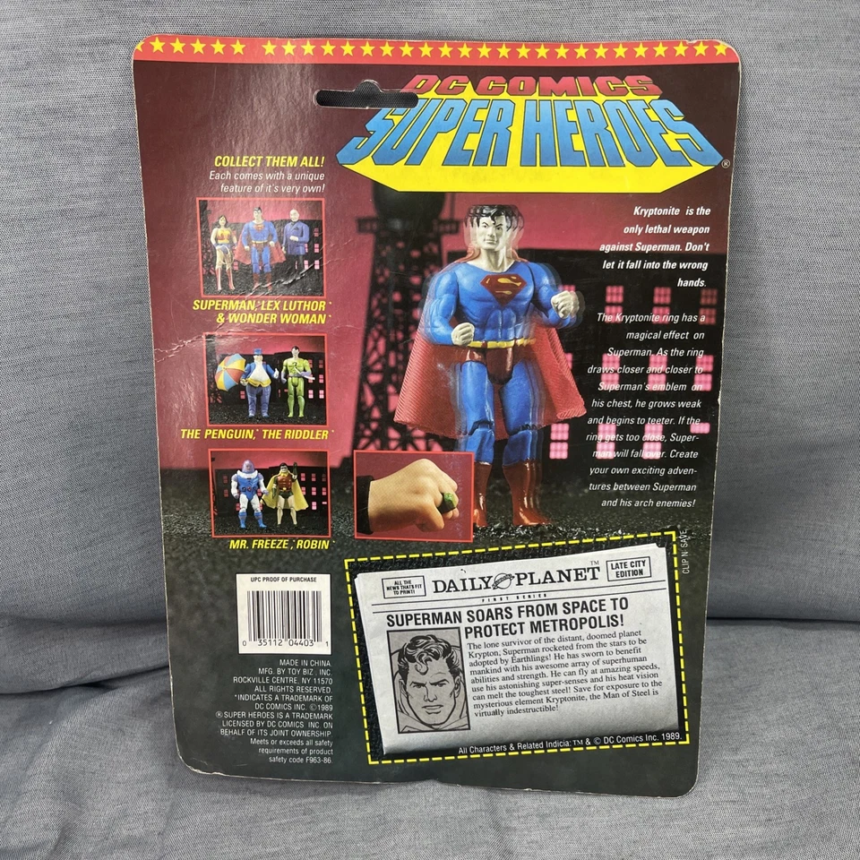 DC Comics Super Heroes ToyBiz Lote/Juego de 10 figuras de acción 1989-1990 Foto 4 de 4