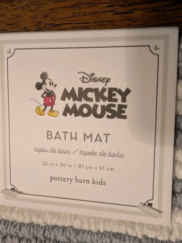 POTTERY BARN KIDS Disney Home x Sanderson Mickey Mouse Bath Mat-NWT - Picture 2 of 4