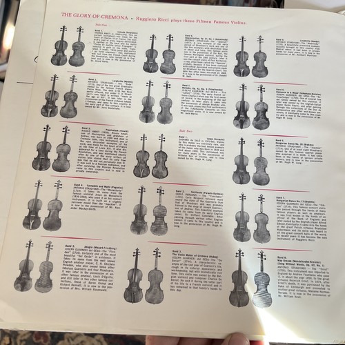 Ruggiero Ricci The Glory Of Cremona 1963 Violin Comparison LP w/45 rpm VG+/VG - Picture 5 of 6