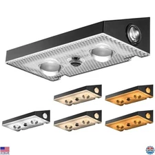 3-Way Solar Fence Lights Outdoor, 6 Pack 3CCT Warm White Cool White 3-Way Solar