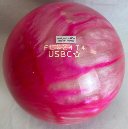 Brunswick TZone Pink Bowling Ball Undrilled 8.5lbs - Picture 2 of 3