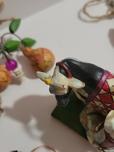 Jim Shore 4 Adornos 12 Días de Navidad DAÑADO LEER Piernas, Pico, Cuerno de Vaca, Vástago. - Imagen 3 de 10