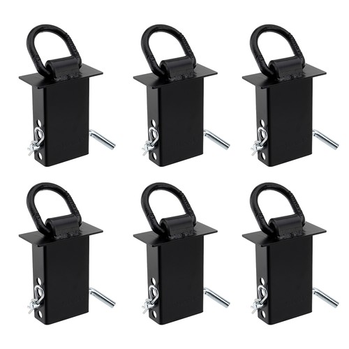 6 Pack Heavy Duty Stake Pocket D Rings Adjustable 16,200 lbs Stake Pocket D-Ring - Picture 23 of 24