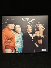 Gene Okerlund - Nikolai Volkoff Signed Autographed 8x10 Photo - WWE WWF JSA COA