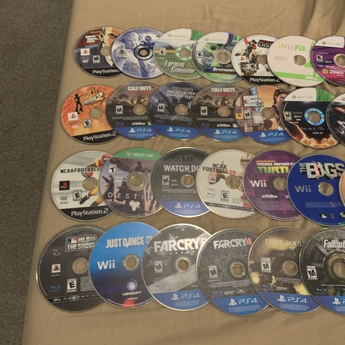 Videospiel Disc Konvolut 80 Spiele PS2, PS3, PS4, Xbox 360, Wii ungetestet