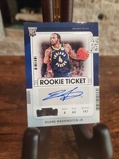 2021-22 Duane Washington Jr. Contenders Rookie Ticket Auto RC