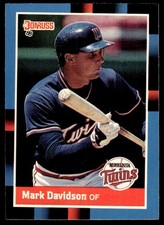 Mark Davidson 1988 Donruss Diamond Kings RC #519 Minnesota Twins Rookie Card. rookie card picture