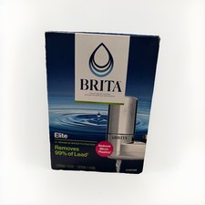 New Brita Elite Water Faucet Filtration Mount System Chrome