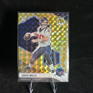 2021 Panini Mosaic - Rookies Davis Mills #322 Reactive Yellow Mosaic Prizm (RC)