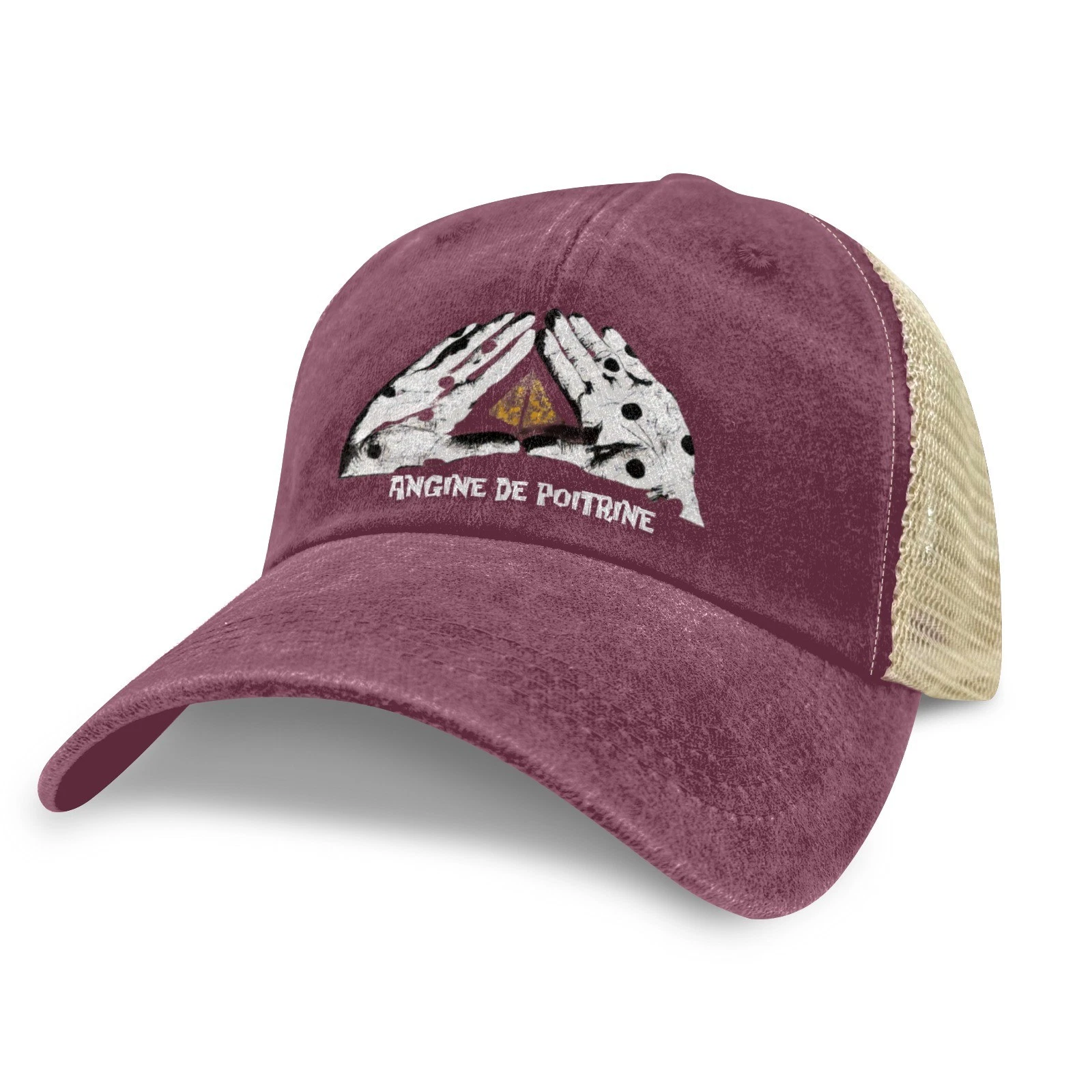 Angine de poitrine Washed Trucker Cap Hat