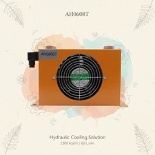 12V DC Hydraulic Oil Cooler 60L/min 1.8KW Air-Cooled Radiator for Heavy Duty