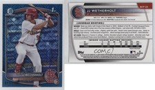 2025 Bowman Chrome Prospects Mega Box Navy Mojo Refractor /175 JJ Wetherholt