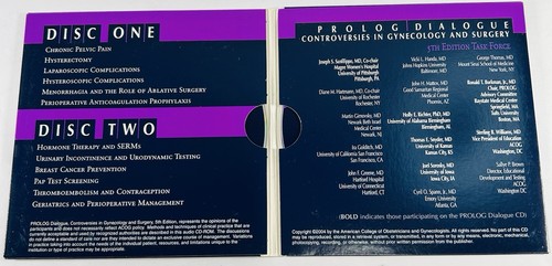 Prolog Dialogue Controversies In Gynocology and Surgery On CD 5th Edition - Picture 2 of 4