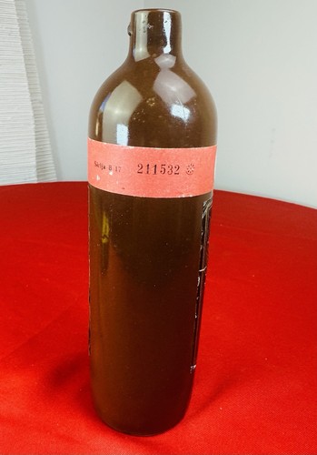 Vtg Rigas Melnais Balzams Bottle Riga Black Balsam Latvia Ceramic Brown Glass - Picture 4 of 7