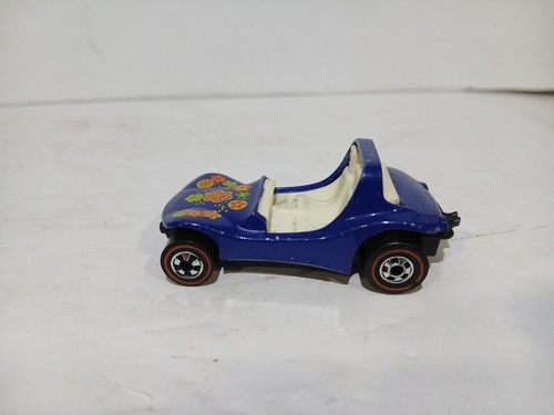 Vintage 1969 Hot Wheels Redline - Blue w/ Flowers Dune Daddy - Dune Buggy - Picture 11 of 11