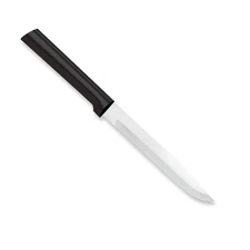 Cutlery Utility Steak Knife, Black Handle, Pack of 2
