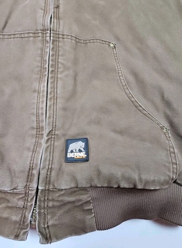 Berne Jacket Boys Size X Large 18-20 Youth Canvas Quilted Lined Coat Work Chore - Picture 8 of 13