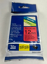 Genuine Brother P-touch TZe-431 Black on Red Laminated Tape 12mm X 8m