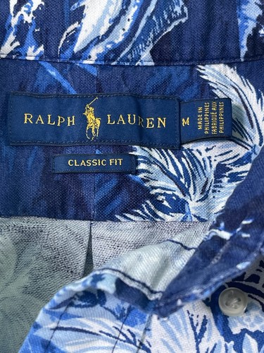 Polo Ralph Lauren Tropical Fish Polo Para Hombre Mediano Calce Clásico Isla AOP - Imagen 7 de 10