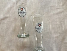 Set of 2 HTF Kaiserdom Bamberg Weiss Beer German Glasses 9" Tall 0.5L Rastal