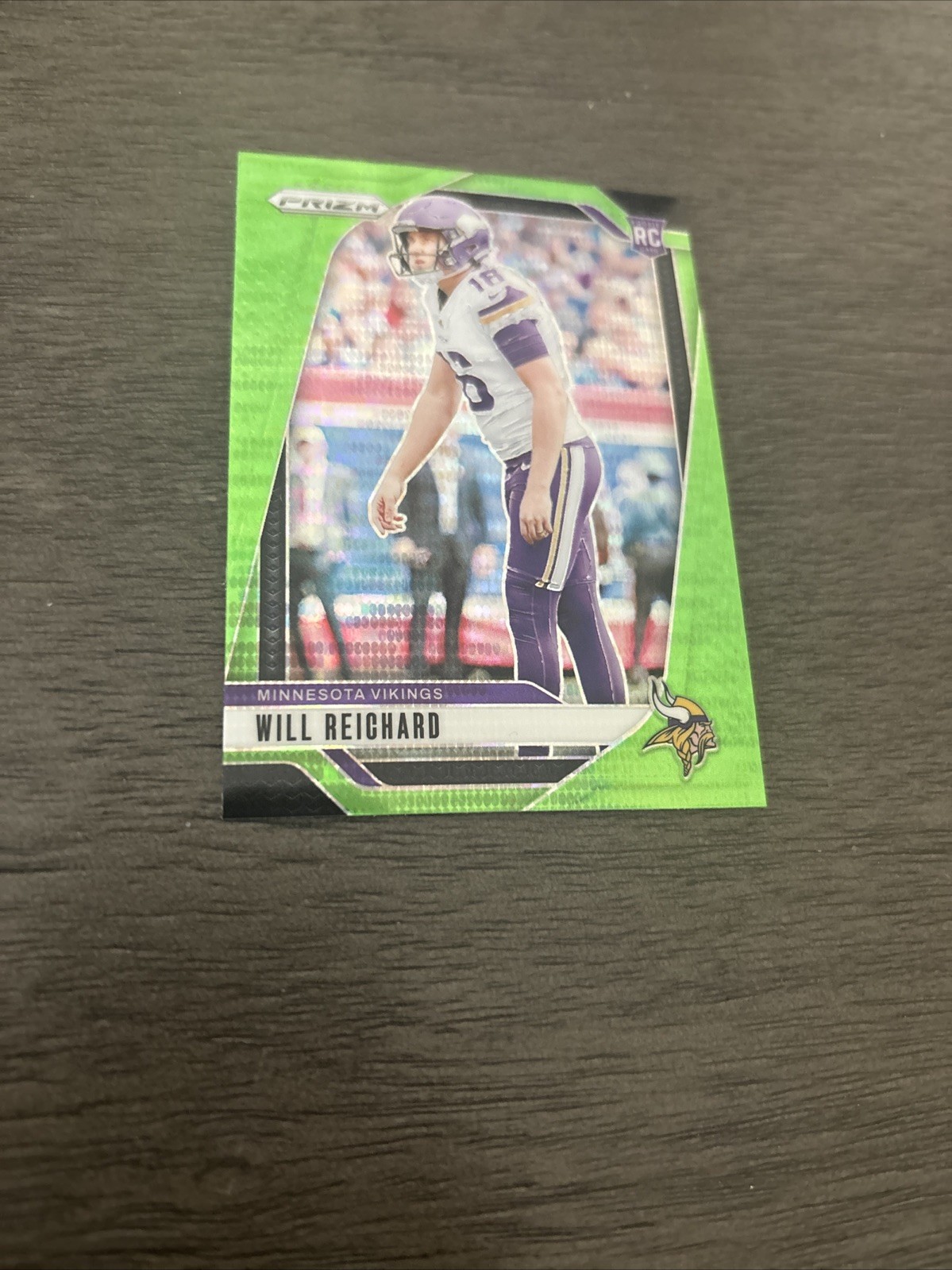 2024 Panini Prizm Will Reichard Neon Green Pulsar Prizm Refractor RC #396