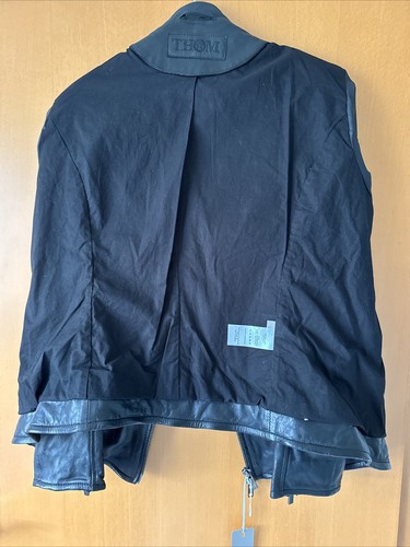THOM by Thomas Rath Lederjacke Gr.46 Bikerstil Schwarz Anthrazit NEU Top!! - Bild 5 von 8