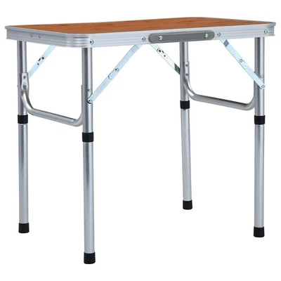 Table Pliable de Camping Aluminium 60x45 cm Jardin Patio Pique-nique vidaXL - Photo 1/4