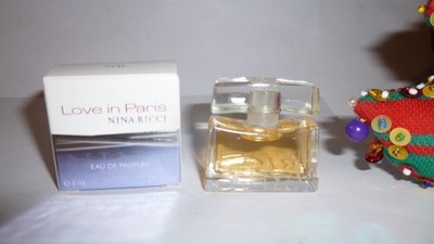 SCHÖNE Miniatur LOVE IN PARIS von NINA RICCI voll + NEUE SCHACHTEL mit Parfum