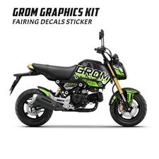 For Honda GROM 125 2021 2022 2023 Wrap Fairing Stickers Set Dotted Green