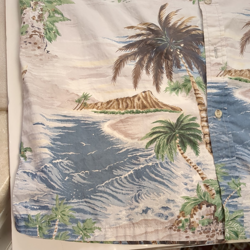 Cooke Street Honolulu Vintage Men's Size Large Hawaiian Button Up Cotton Shirt - Picture 4 of 15