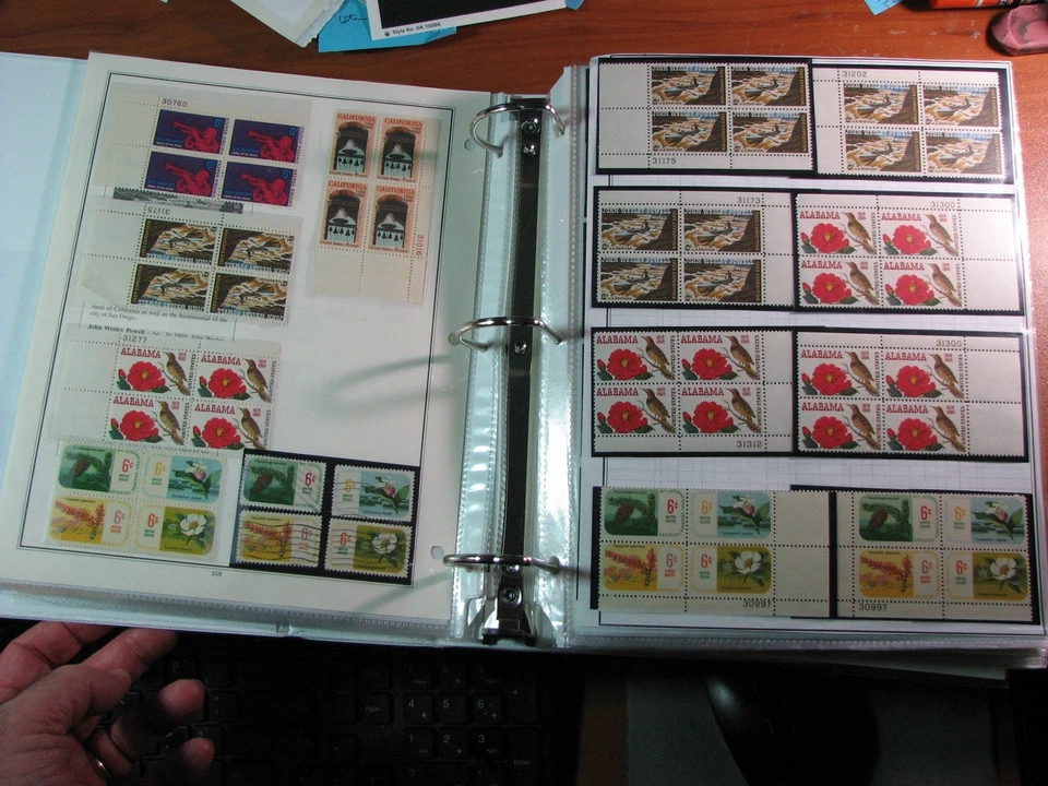 US Stamp Album of Plate Blocks Read note on description H348 Book 4 - Image 4 of 4