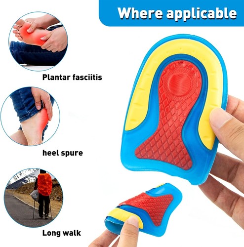1 Paar Fersenpolster aus Silikongel, Fersensporn Einlagen Orthopädisch - Bild 4 von 7