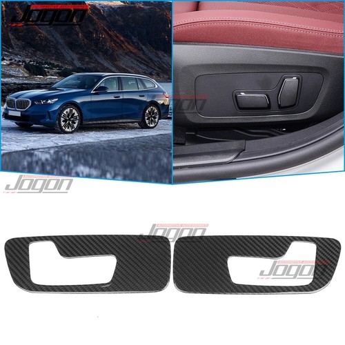 Carbon For BMW G60 i5 530i 540i xDrive 2024+ Seat Adjustment Button Cover Trims - Foto 1 di 11