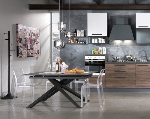 LAMPADARIO MARDIE SMOKED MIRROR PARALUME VETRO SPECCHIATO FUMÈ ORESTELUCHETTA - Foto 6 di 6