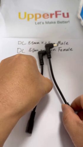 Right Angle 5.5mm x 2.5mm Male to 5.5mm x 2.1mm Female DC Power Adapter Cable - Video 1 of 1