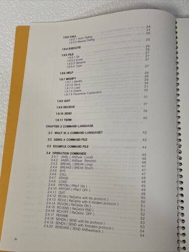 NEC MULTISPEED 300/1200/2400 BPS MODEM USER'S GUIDE USER'S MANUAL - Picture 4 of 12