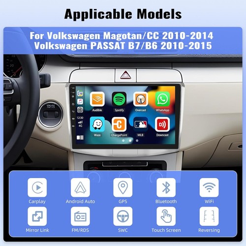 6GB+128GB FÜR VW PASSAT B6 B7 CC MAGOTAN ANDROID 13 AUTORADIO CAR PLAY NAVI GPS - Bild 3 von 11